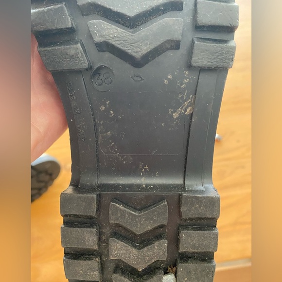 BURBERRY Woman’s Vintage Orginal Plaid Knee-High Rain Boots Size 8 - Picture 4 of 4